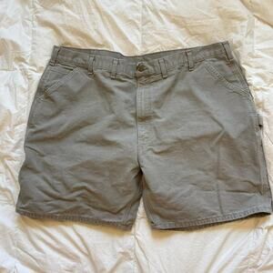 Carhartt B25 desert canvas carpenter cargo shorts workwear fisherman outdoors